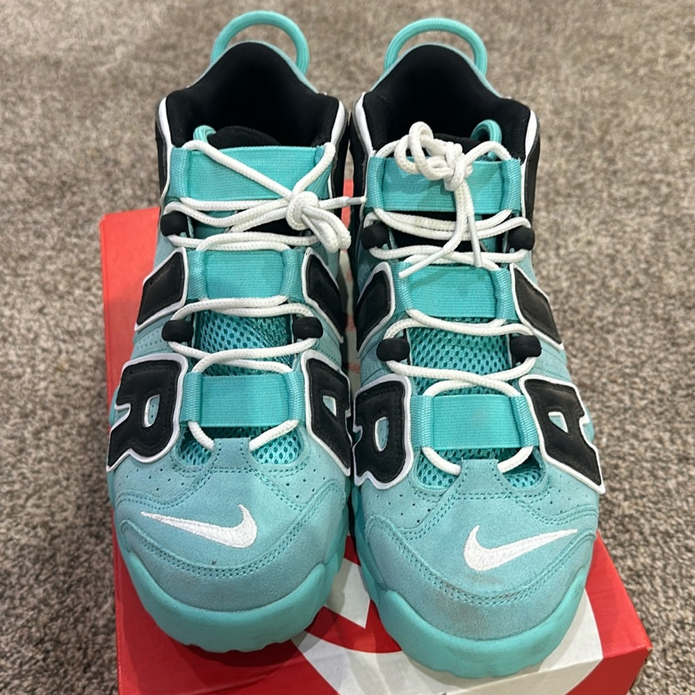 Nike air more uptempo ‘96 aqua blue 7.5